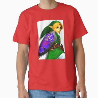 Melee Link Portrait Ocarina Of Time T-shirt