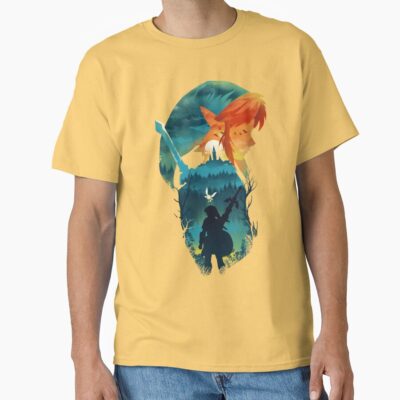 Hyrule Hero Link Master Sword - Breath Of The Wild T-shirt