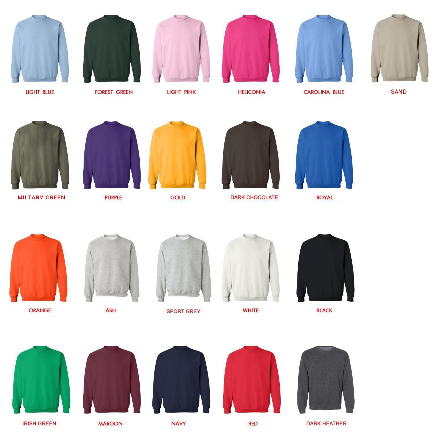 sweatshirt color chart - Zelda AU Store