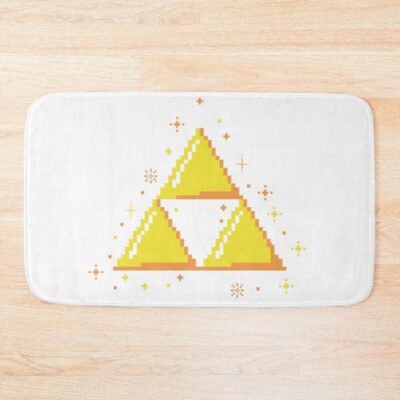 Triforce Pixel Bath Mat