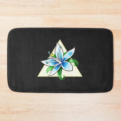 Flower Triforce And Silent Princess Bath Mat