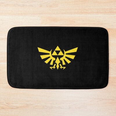 Triforce Yellow Bath Mat