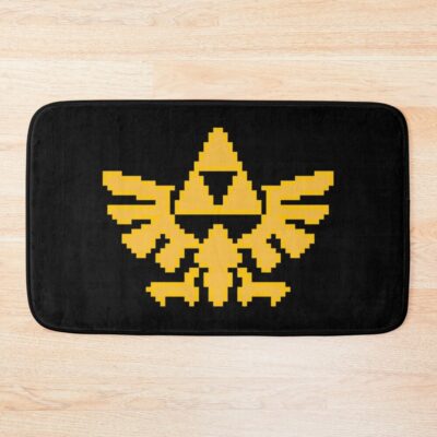 Sacred Symbol Power And Courage Pixel Art Bath Mat