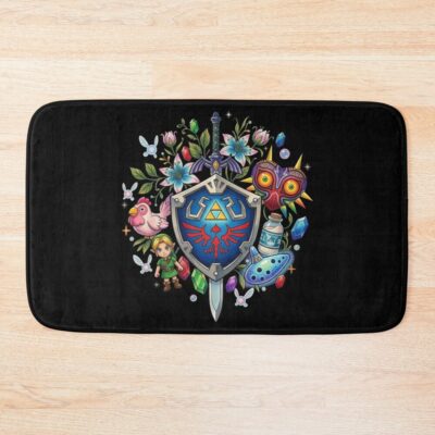A Hero S Trinkets The Legend Of Zelda Bath Mat