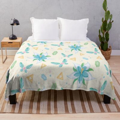 Silent Princess Pattern V 2 Throw Blanket