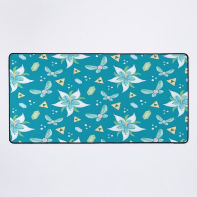 Silent Princess Pattern Blue Mouse Pad