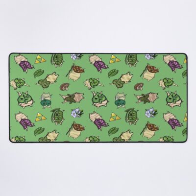 Korok Repeating Pattern Light Green Mouse Pad