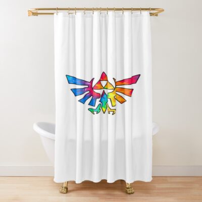 Hylian Crest The Legend Of Zelda Shower Curtain
