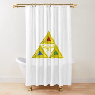 Triforce Color Shower Curtain