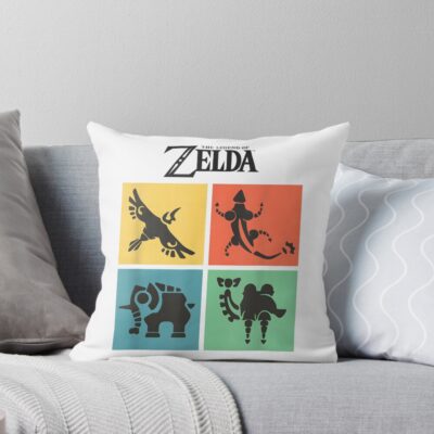 The Legend Of Zelda: Breath Of The Wild Version Throw Pillow