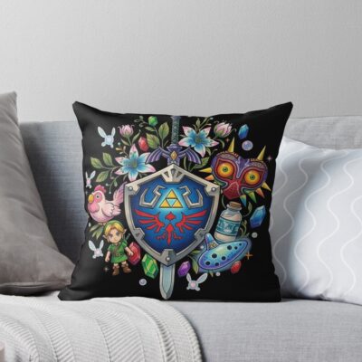 Icon The Legend Of Zelda Throw Pillow