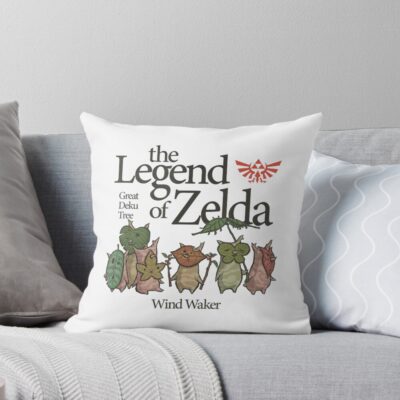 The Legend Of Zelda Wind Waker Throw Pillow