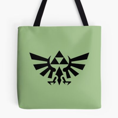 Triforce Green Background Tote Bag