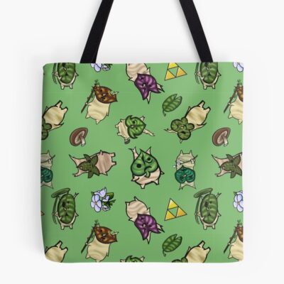 Korok Repeating Pattern Light Green Tote Bag
