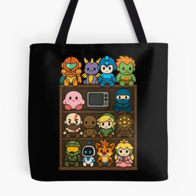Chibi Video Game Plush Toys Tote Bag