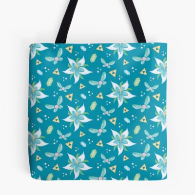 Silent Princess Pattern Blue V 2 Tote Bag