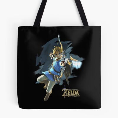Link The Legend Of Zelda: Breath Of The Wild Tote Bag